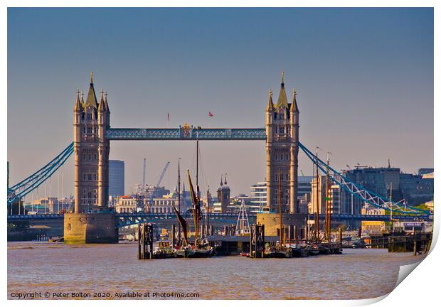 Tower Bridge, London, UK. Print by Peter Bolton