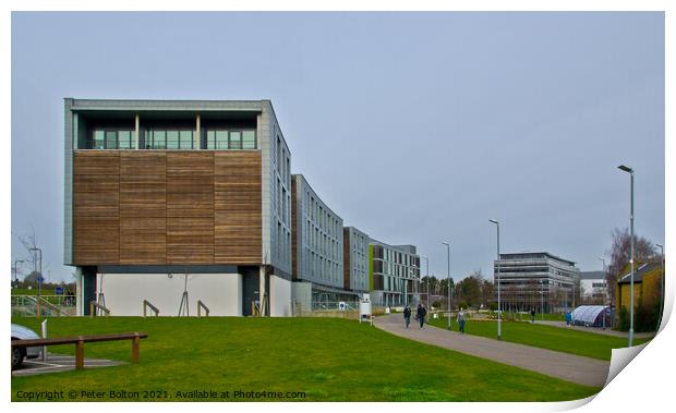 Anglia Ruskin University, Chelmsford, Essex, UK. Print by Peter Bolton