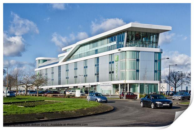 Holiday Inn, Southend Airport, Essex, UK. Print by Peter Bolton