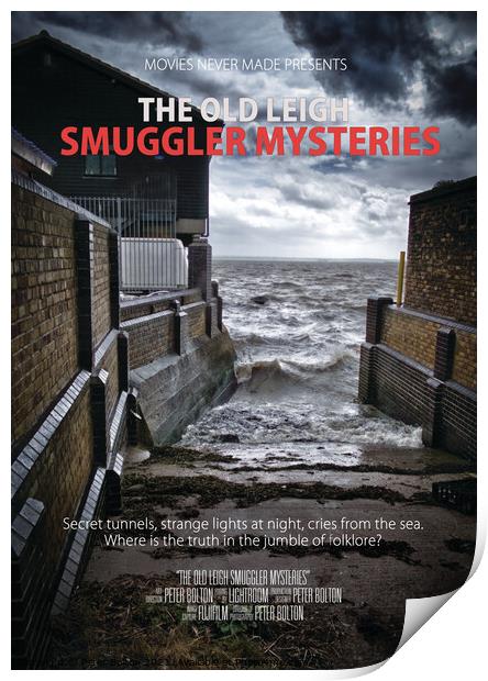 'Movies Never Made #3' - The Old Leigh Smuggler Mysteries. Print by Peter Bolton