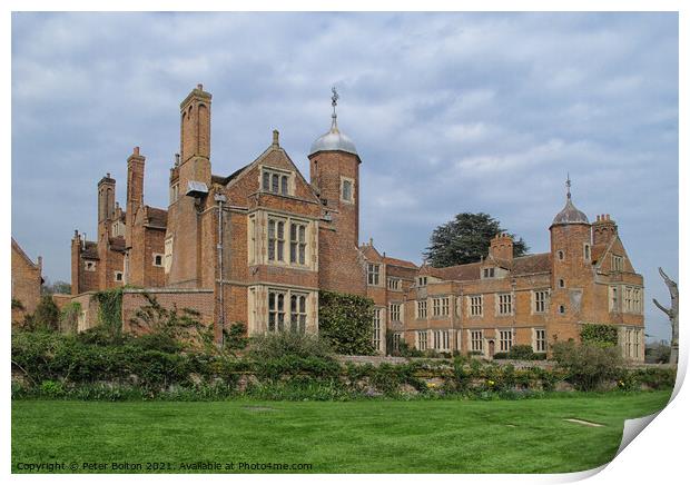 Kentwell Hall, Long Melford, Suffolk, UK Print by Peter Bolton