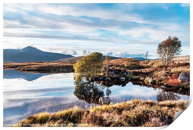 Rannoch Moor, Highlands of Scotland Print by jim Hamilton