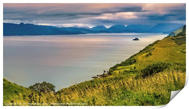 Sound of Raasay, Isle of Skye Scotland. Print by jim Hamilton