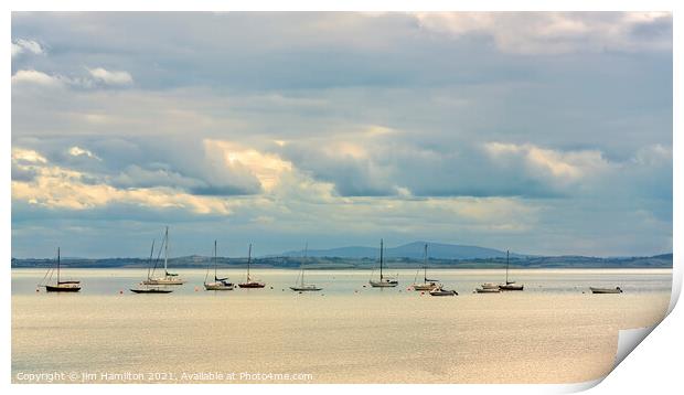 Majestic View of Strangford Lough Print by jim Hamilton