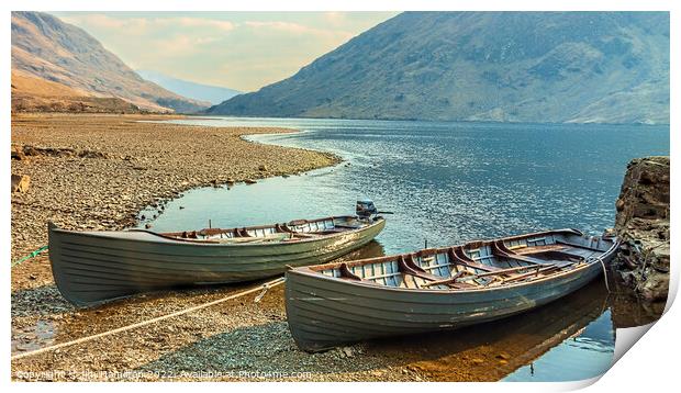 Doo Lough, Connemara, Ireland Print by jim Hamilton