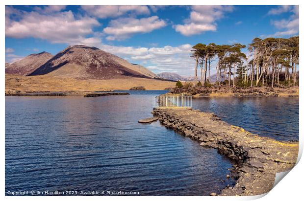 Outdoor Derryclare Lough in Connemara, Ireland Print by jim Hamilton