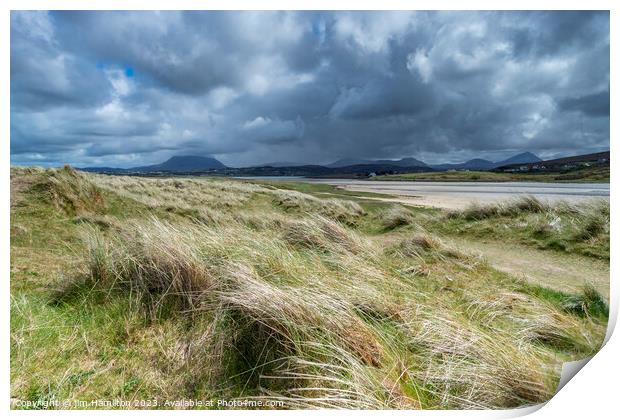 Serene Sea at Magheraroarty Beach Print by jim Hamilton