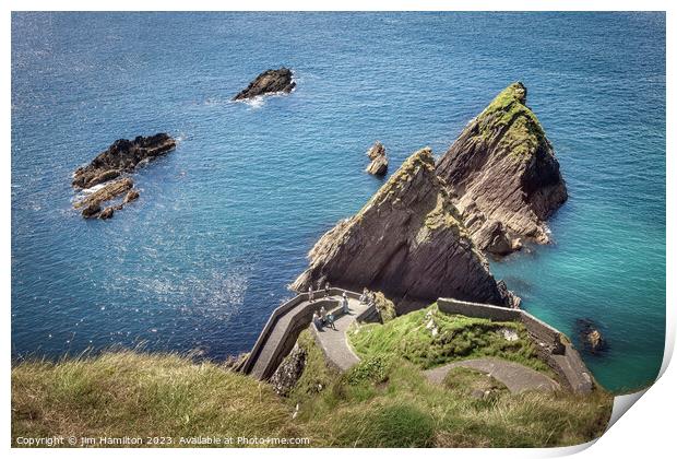 Dunquin Pier: Ireland's Iconic Pathway Print by jim Hamilton