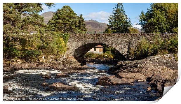 The Bridge at Killin,Scotland Print by jim Hamilton