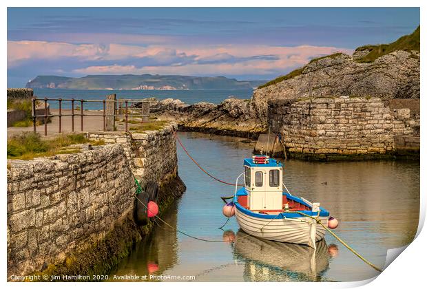 Ballintoy Harbour Print by jim Hamilton