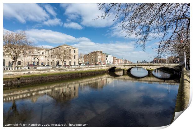 Dublin city Print by jim Hamilton