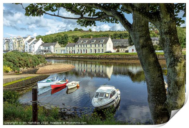 Serenity in Cushendun Print by jim Hamilton