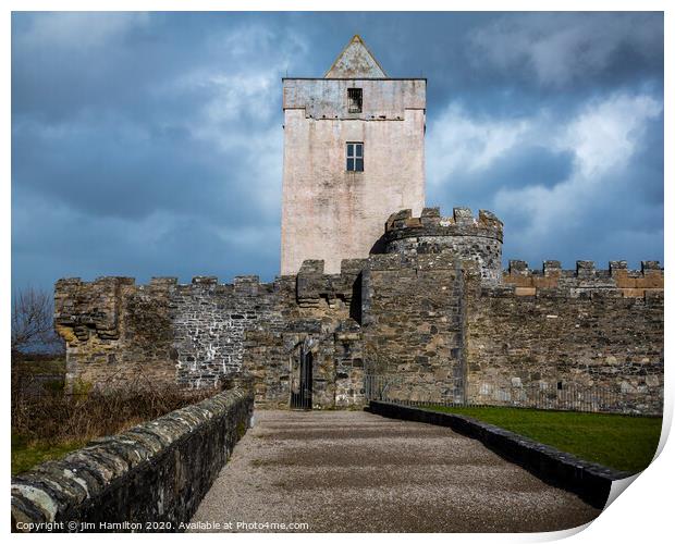 Doe Castle,Donegal, Ireland Print by jim Hamilton