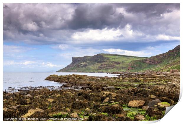 Fair Head, Northern Ireland Print by jim Hamilton