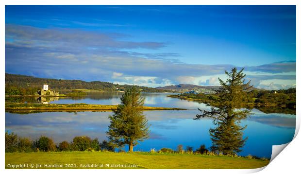 Doe Castle Ireland Print by jim Hamilton