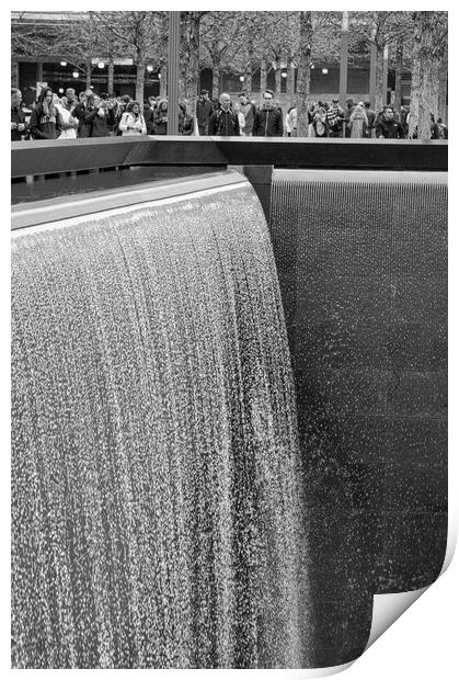 Ground Zero Waterfall Print by Anthony Jones