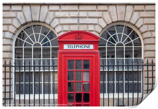 K2 phone box (1926) Exchange Street West, Liverpoo Print by Robert Thrift