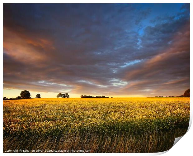 Stormy Sky Print by Stephen Oliver