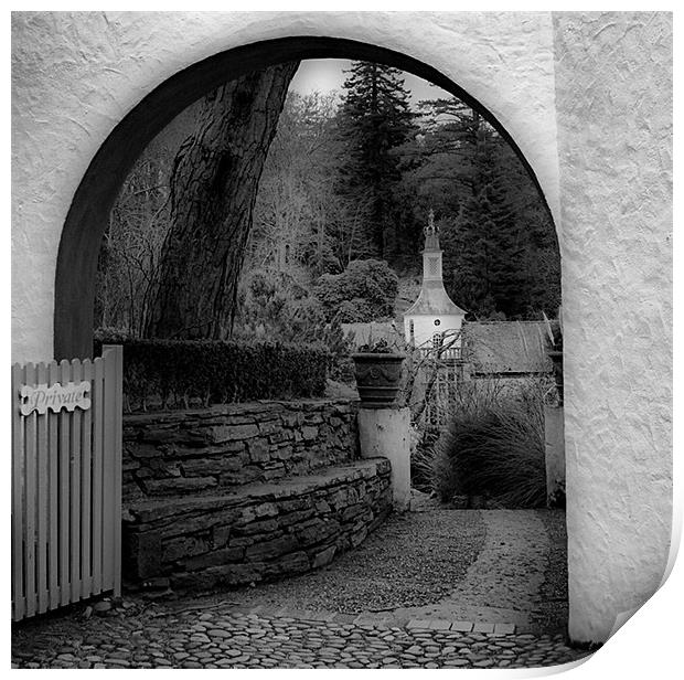 Archway in Portmerion Print by Nige Morton