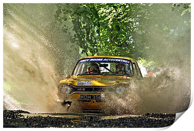 Ford Escort Rally Car Print by Nige Morton