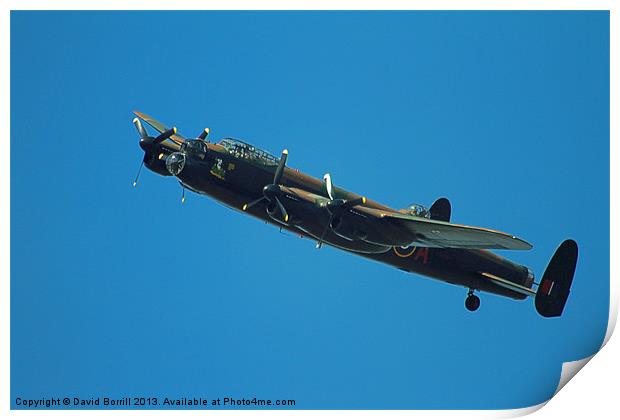 Lancaster Bomber Print by David Borrill