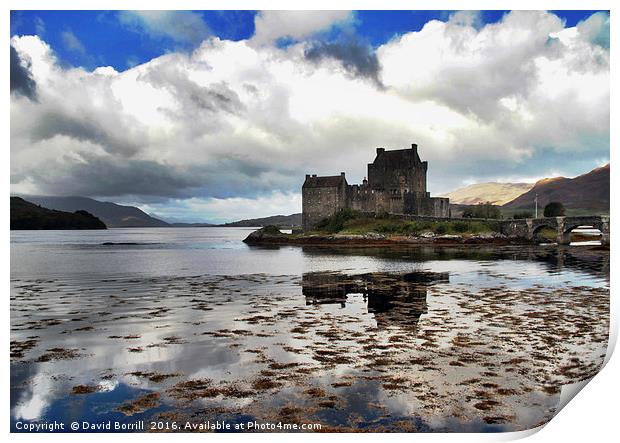 Eilean Donan Castle (2) Print by David Borrill