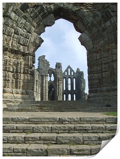 Whitby Abbey  Print by Christopher Borrill-Townsend