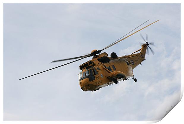 RAF Helicopter Print by Simon Case