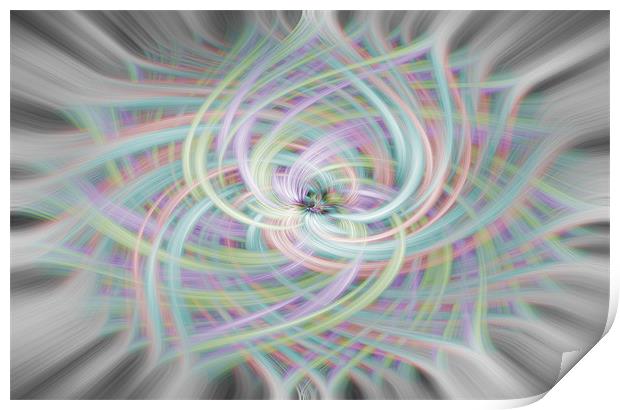 Rainbow Swirl  Print by sam short