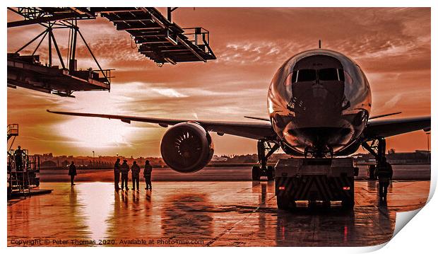 Majestic Dreamliner Print by Peter Thomas