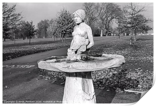 Little Nell stone statue in Hyde Park, London Print by Kevin Plunkett