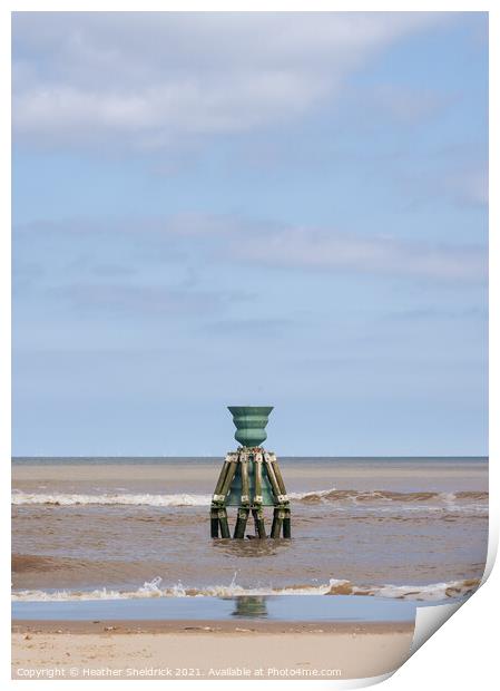Time And Tide Bell, Mablethorpe Print by Heather Sheldrick