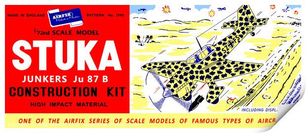 Airfix Stuka Diver Bomber (licensed by Hornby) Print by Phillip Rhodes