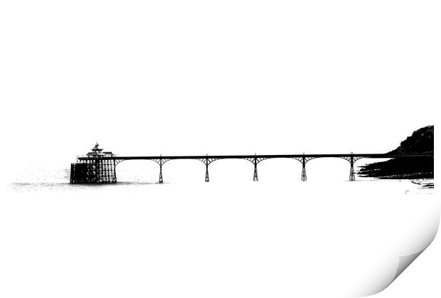 clevedon pier  Print by Dave Sibley