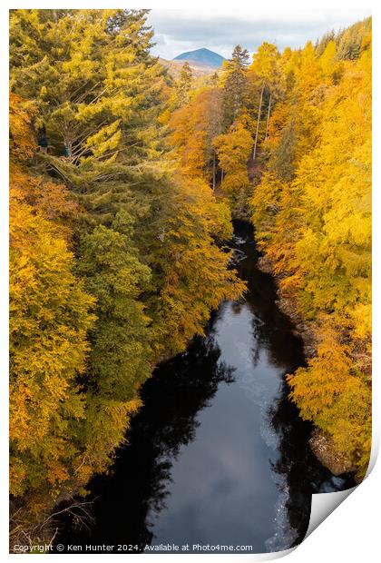 Autumn at Killicrankie Print by Ken Hunter