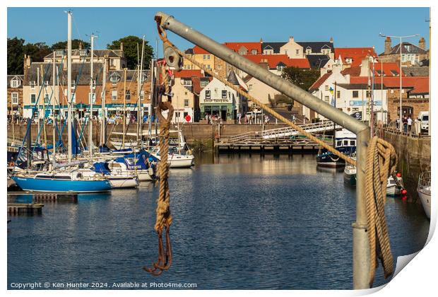 Hooked on Anstruther Print by Ken Hunter