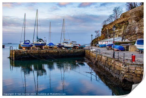 Boats Laid Up for Winter Print by Ken Hunter