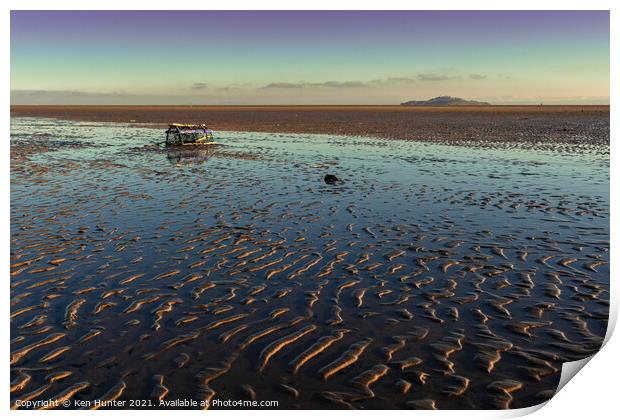 Abandoned at Low Tide Print by Ken Hunter