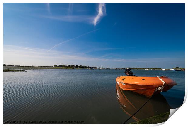 Bosham Orange Print by Paul Tyzack