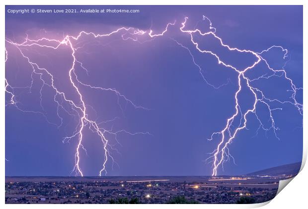 Prescott Arizona Monsoon 2019 Print by Steven Love