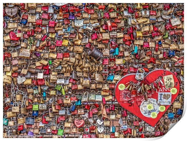 Locked Up Love Print by Stephen Munn