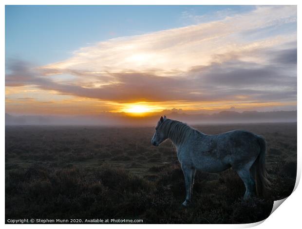 Another day begins Print by Stephen Munn