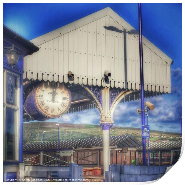 Waiting for the train Print by Sarah Paddison