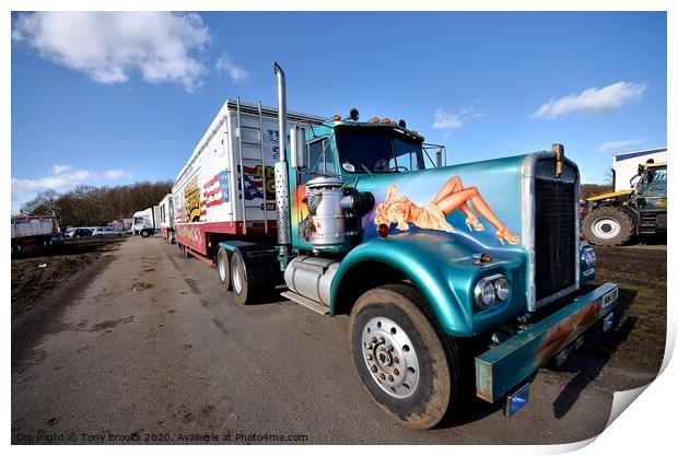 Trans car Print by Tony Brooks