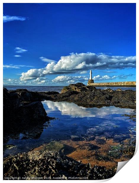Aberdeen Lighthouse  Print by Ashley Bremner