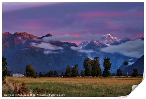 Mount Cook Print by Paul James