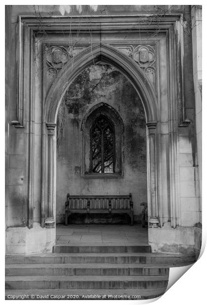 St Dunstans Entry Arch Print by David Caspar