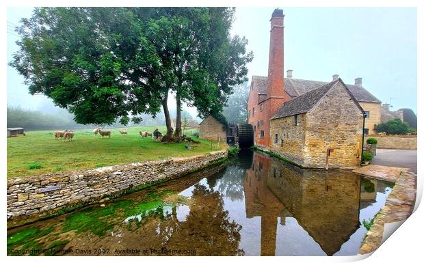 The Old Mill, Lower Slaughter Print by Michele Davis
