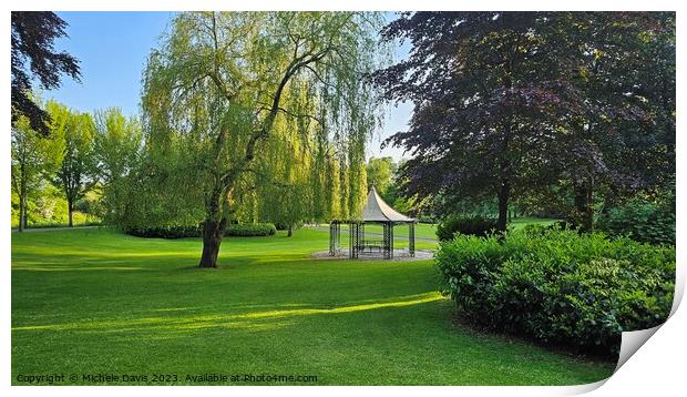 Springtime Miller Park Print by Michele Davis