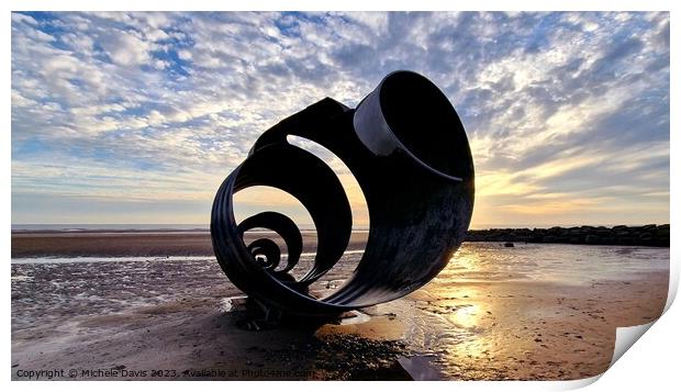 Mary's Shell Cleveleys Print by Michele Davis